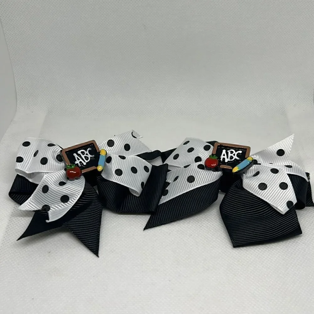 New school hair bows